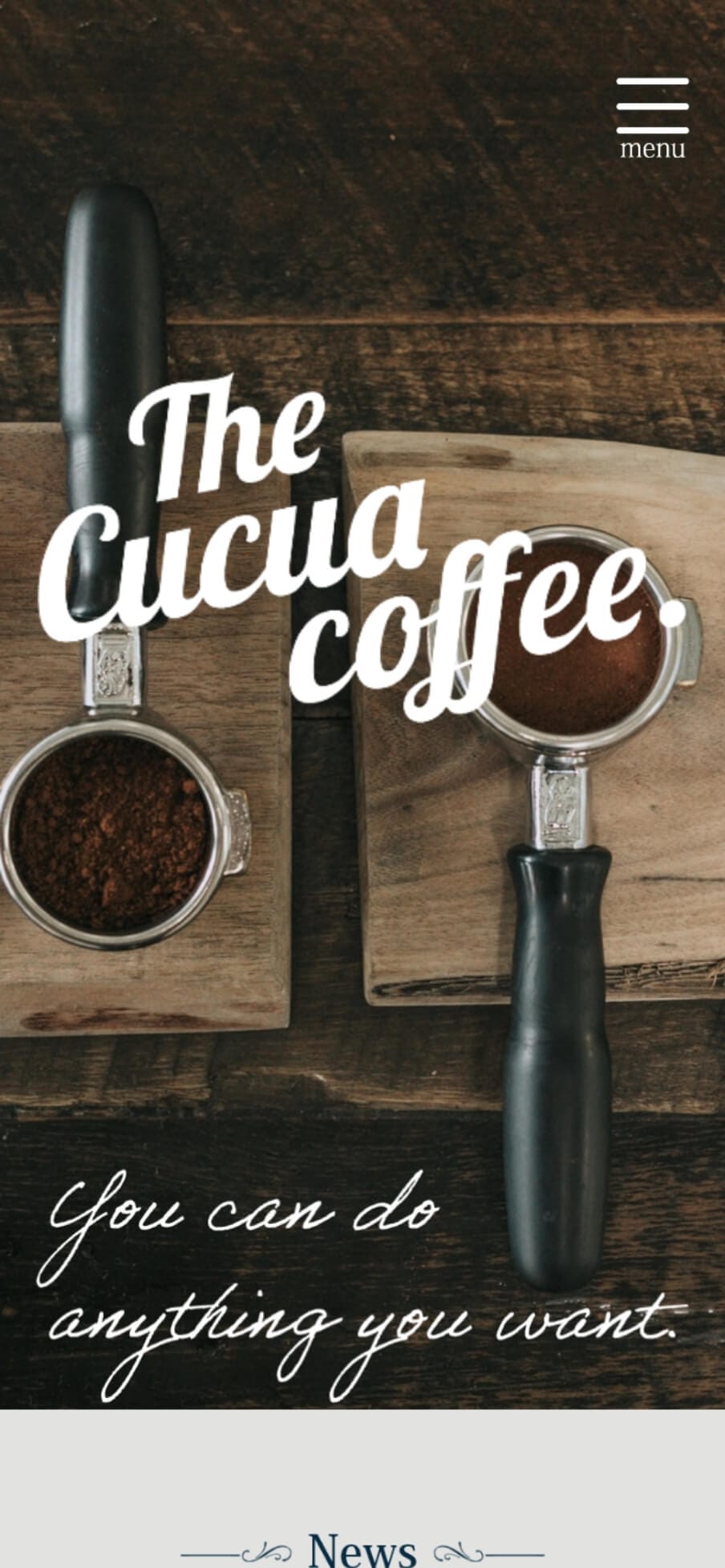 The Cucua Coffee.のスマホデザイン